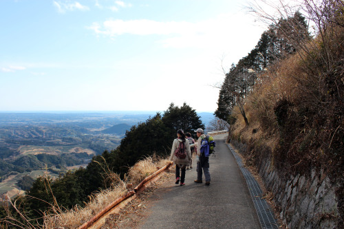 the tea fields of shizuoka prefecture from the top of awagatake mountain in kakegawa city