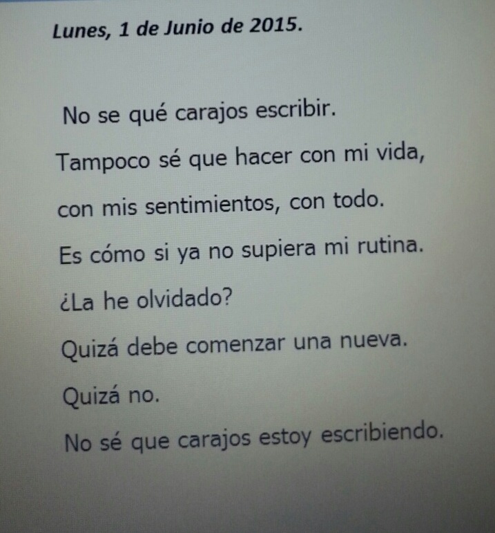 solonecesitocreer:  Yo, a estás horas intentando escribir, pero no sale nada. 