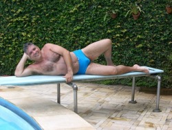 Bemach:  Bearstacker:  At The Pool…  Do You Know Chaturbate ?, Try It…Is Free,