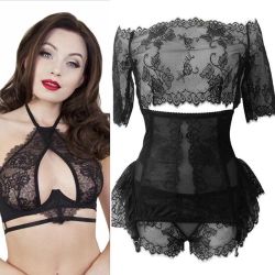 kissmedeadlier:Oh, so the matching briefs to the new Dora bra from Playful went missing in transit? Oh well, it’s a shame we don’t have any lacy floral sets in stock…OH WAIT WE DO :D We didn’t make a bra to go with Fawcett, so it’s kismet that