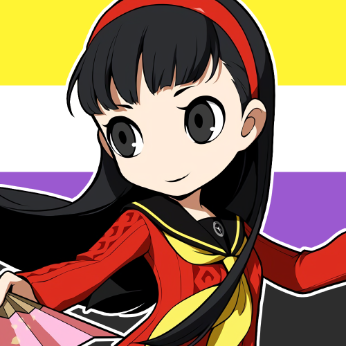 Pursuing My True Self! - Persona Q2 Yukiko Pride Icon Set[ P4 Protag | Yosuke | Chie | Kanji | Rise 