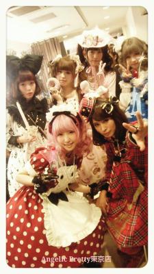 chibi-momoko:  Harajuku Kawaii - Angelic Pretty *__*  I love the donut print….;_; &lt;3   I want to hug and cuddle all these girls. But I also want to do some very fun and sadistic sexy things too then more cuddling.