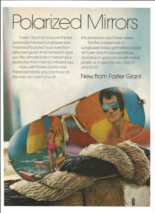 1976 Advertisement Foster Grant Sun Glasses 