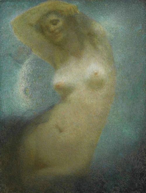 La sonate au clair de lune.c.1925.Oil on Canvas.65 x 50.2 cm. This oil painting is a variant of past