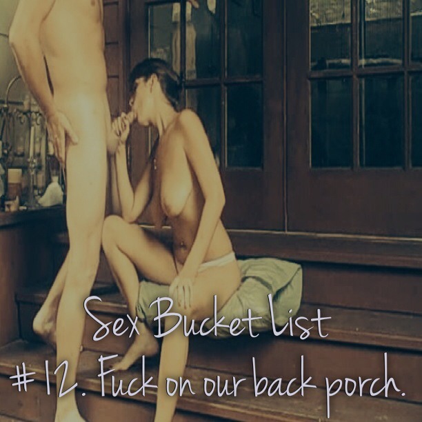 cuckoldhotwife69:  Hubby and I are working on a bucket list…please send us messages