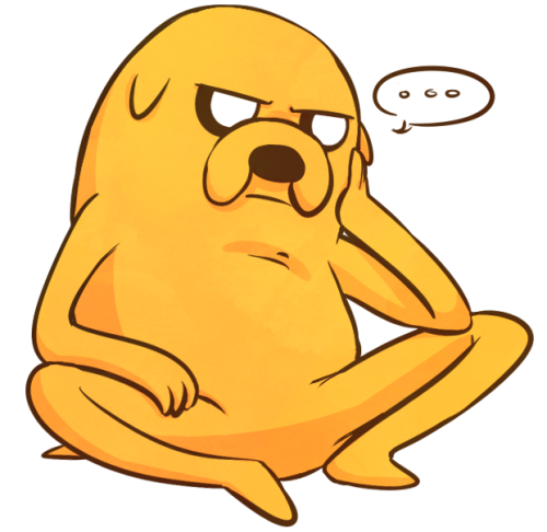 peppermintbat:  @attpy requested a bored Jake. Though this kinda looks like a annoyed Jake lol 