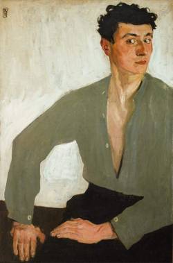 vertigo1871:Renato Tomassi, In posa, 1918  Galleria Berardi, Roma