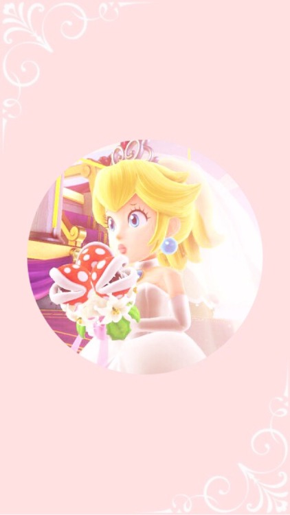 pastel-blaster:Princess Peach in a wedding dress wallpapers for @manamikun