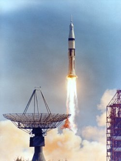 spaceplasma:  Liftoff of Apollo 7  Credit: