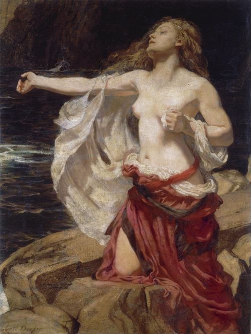 arthistorianmindswirls:Herbert James Draper, Ariadne c. 1905 