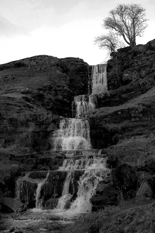 Waterfalls, nr Starbotton, Craven District, Yorkshire, 25.3.18.