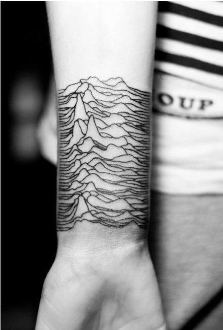 Joy Divisions Unknown Pleasures Forearm Tattoo  The Worley Gig