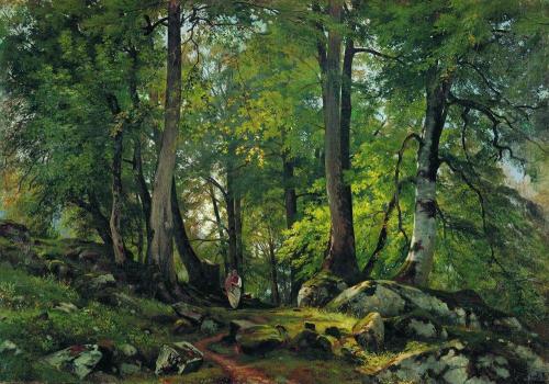 radstudies:Ivan Shishkin (Russian, 1832-1898)Beech Forest In Switzerland, 1863