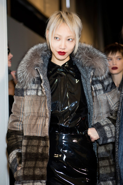 koreanmodel:  Soo Joo at Max Mara Fall 2014 MFW 