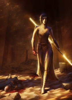 obi-wans-oasis:  “Bastila Shan” by Elucidator. 