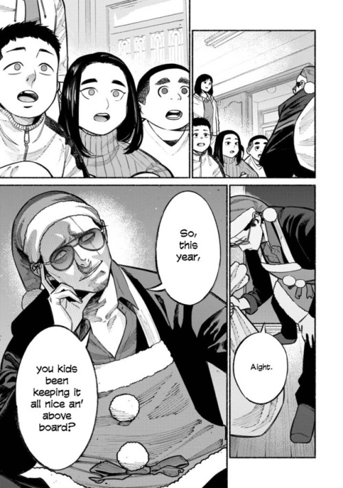 akibadetectives: Gokushufudou: The Way Of The House Husband Chapter 20 (Christmas Special!) This time: It’s a very yakuza Christmas, and Tatsu’s got a special mission… We’ve jumped ahead a couple of chapters in the release schedule so we can get