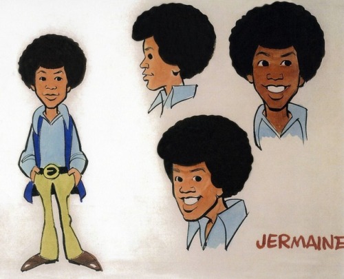 talesfromweirdland:Model sheets for the 1970s animated series, The Jackson Five: Marlon, Jackie, Mic