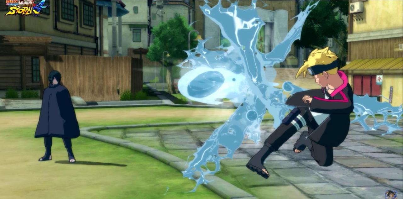 Boruto using one of his elemental natures in the game