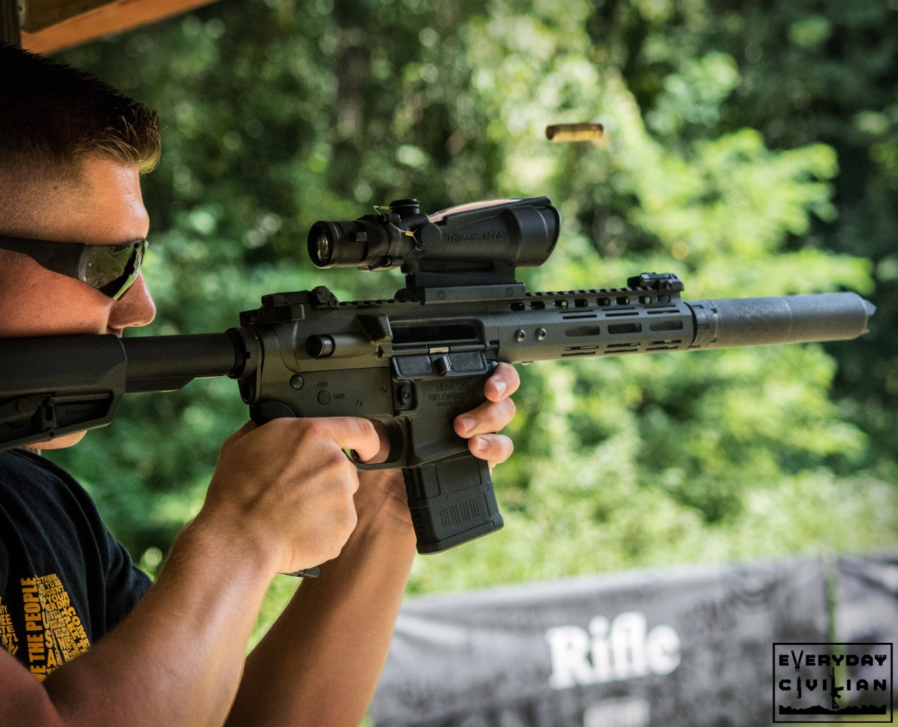 everydaycivilian:  Quiet Riot with @silencerco and their Saker 7.62 with muzzle brake,