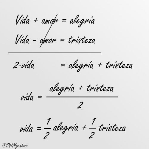 behappy1008: vistoeningenieria: Vida, desde el punto de vista matemáticoCon momentos de felicidad o 