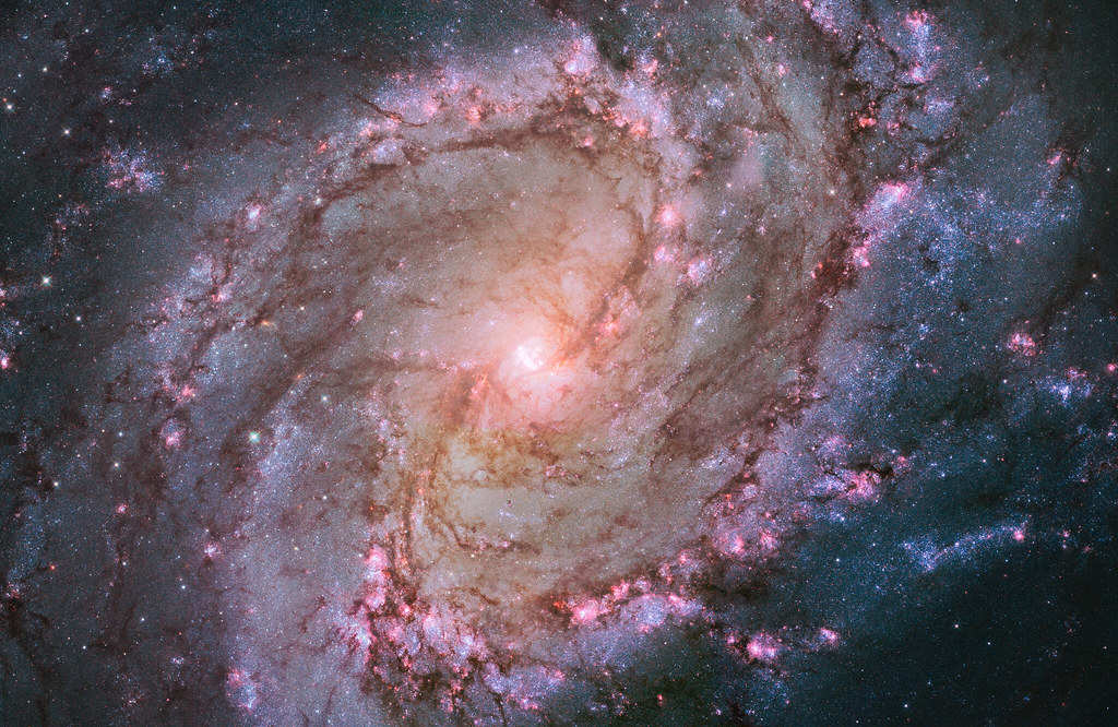 The Southern Pinwheel, Messier 83 (M83) by NASA Hubble