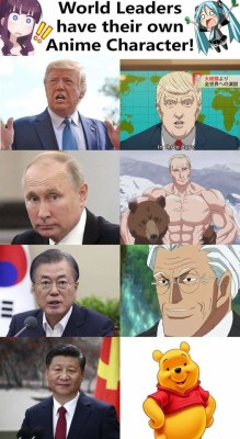 Trumps not orange enough Putin is far flabbierMoon is pretty accurate but he isn’t that gray from what I’ve seenXi is hella accurate, sorry to Pooh tho