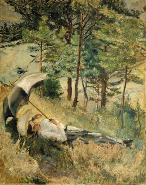 Summer Morning (Woman with a Parasol) -  Max Slevogt  1901German 1868-1932Copyright: GDKE / Max Slev