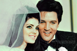 ladypresley:  Elvis and Priscilla Presley