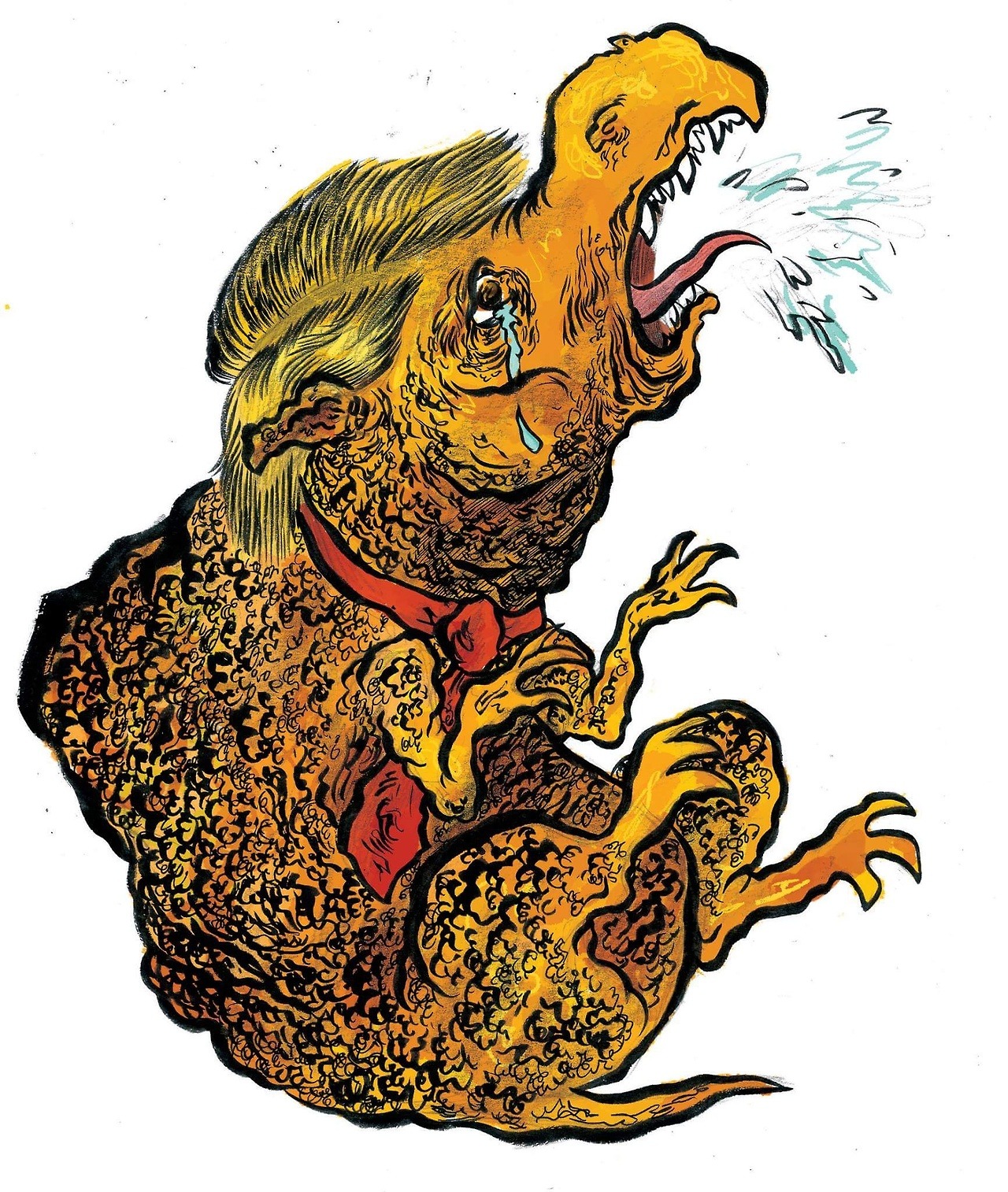 ellenwalker97illustration:Dragon Trump Temper Tantrum