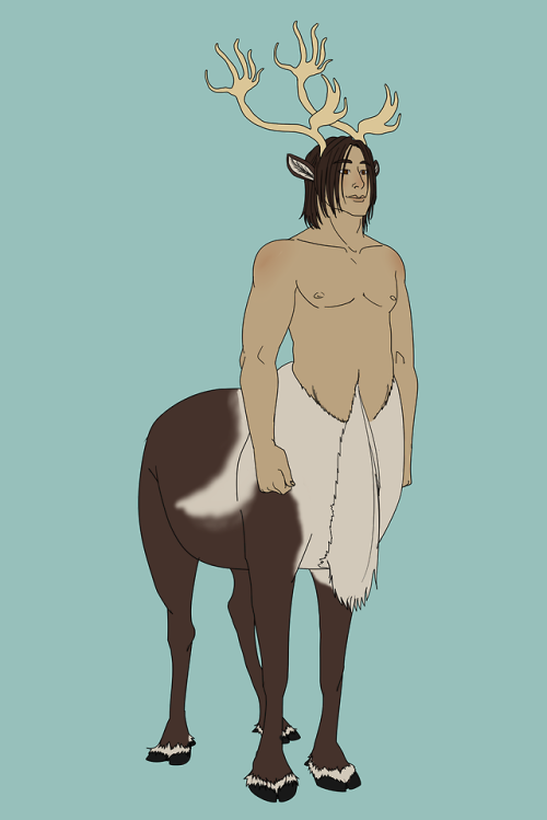 blufeniix: Wanted to try my hand at some adopts, so here’s a Caribou Centaur boy! He’s $30, you can 