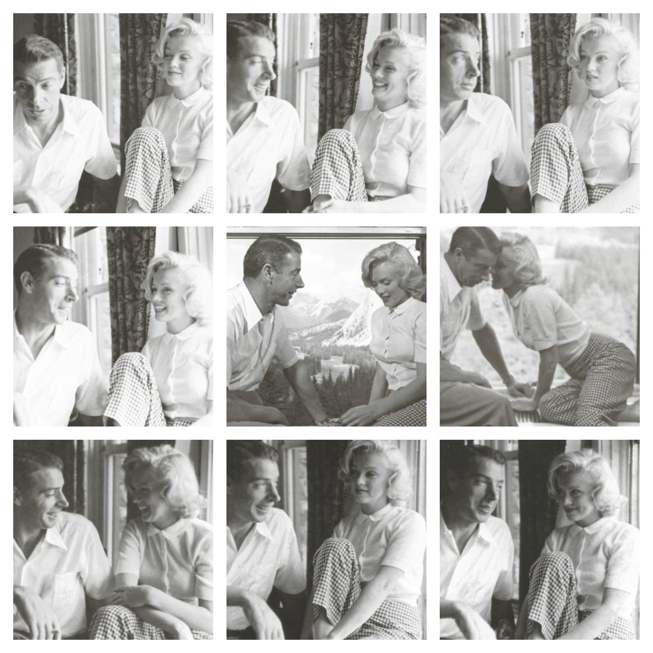 Marilyn Monroe and Joe Dimaggio. Taken by 

John Vachon 1953 Marilyn Monroe 