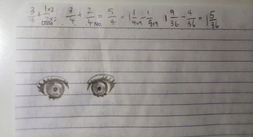 My Math Scrap Paper Usually Looks Like This: (artists Do You Relate?)