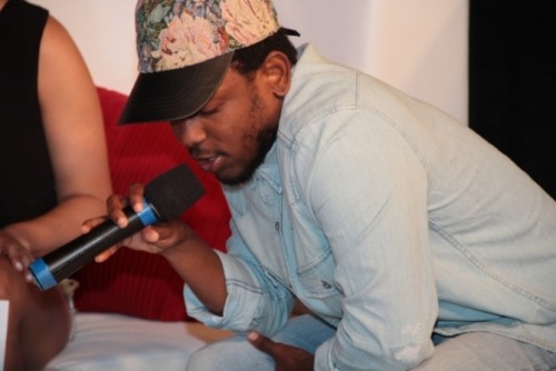 kendrickkilledmyvibe:  Kendrick being interviewed at the “94.5 Summer Jam”