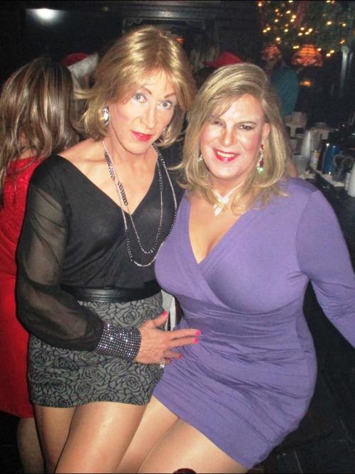 Girls night out.  Perfectly passable.  I love mature women!