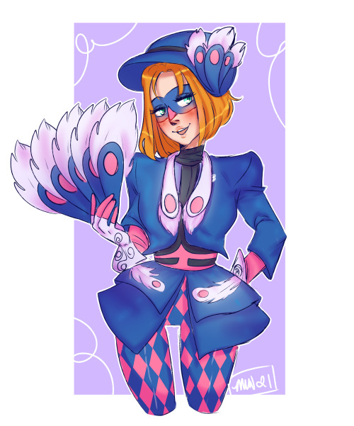 mikoriin: Peacock!Sabrina for @emdoddles ! i love their designs so much please check them out! :Dcom