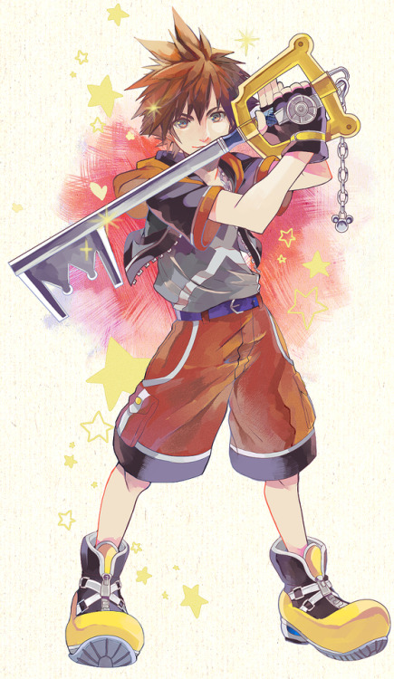 fuckyeahffboys:Sora (KH) |   星月 信乃（しの）   