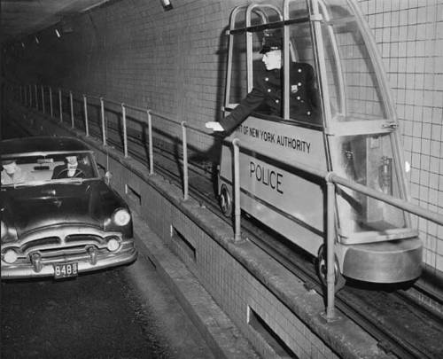 Port Of New York Authority Tunnel Police Use Catwalk Carshttps://Painted-Face.com/