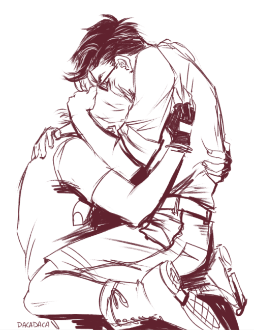 dacadaca:i’m drawing so many dirkjake hugs lately 