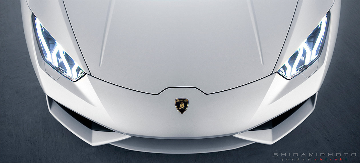 shirakiphoto:  First matte white pearl (bianco canopus) Lamborghini Huracan in the