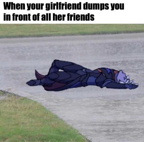 legendofcarl:I bring to you my newest meme, Lotor in the rain.