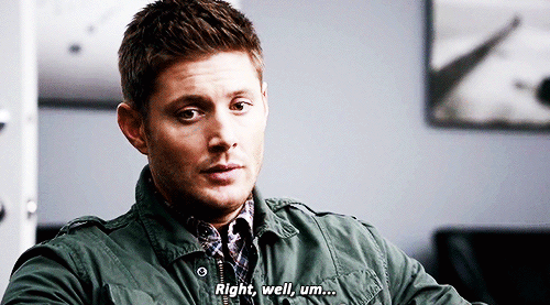 Don’t tell me he didn’t describe a huge house with a pool, shooting range, HUGE kitchen, big back yard, lovely deck, a giant library for his geek brother and nerd boyfriend, a theater room so he can force Sam and Cas to watch Star Trek, and