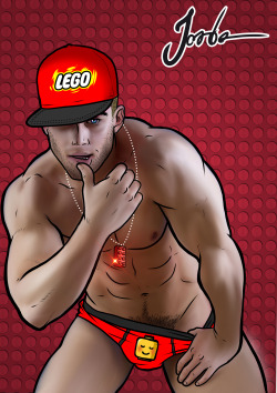 mdnhys:  jordenh:  LEGO! come play with me  (Design by Jorden Arts)  Take a look at this sexy talented guy jordenh ‘s tumblr, you’ll love it http://jordenh.tumblr.com