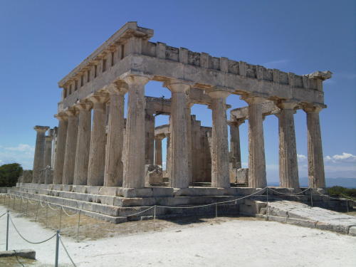 classicalmonuments:Temple of AphaeaAgia Marina, Attica, Greece~500 BC80 m. length/widthThe Temple of