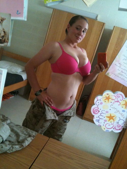 mymarinemindpart2:  Submitted by Anon - Sweet and sexy Marine 