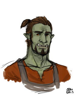 cbhart:  A quick portrait of my orsimer husbando