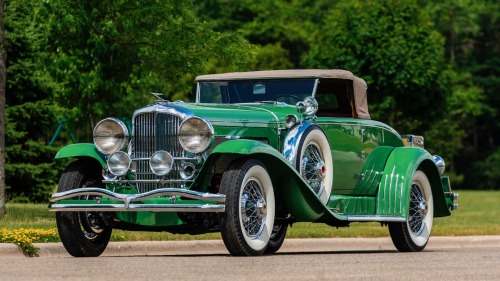 1929 Duesenberg Model J Murphy Convertible Coupe,Photo via Mecum Auctions