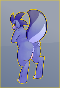 sketchy-replies: pinssecretpron: @sketchy-replies made a new sona, so I drew a new butt~ @o@!! Look at that fat butt!!~ Thank you Pin &lt;33333333333  Cutie~