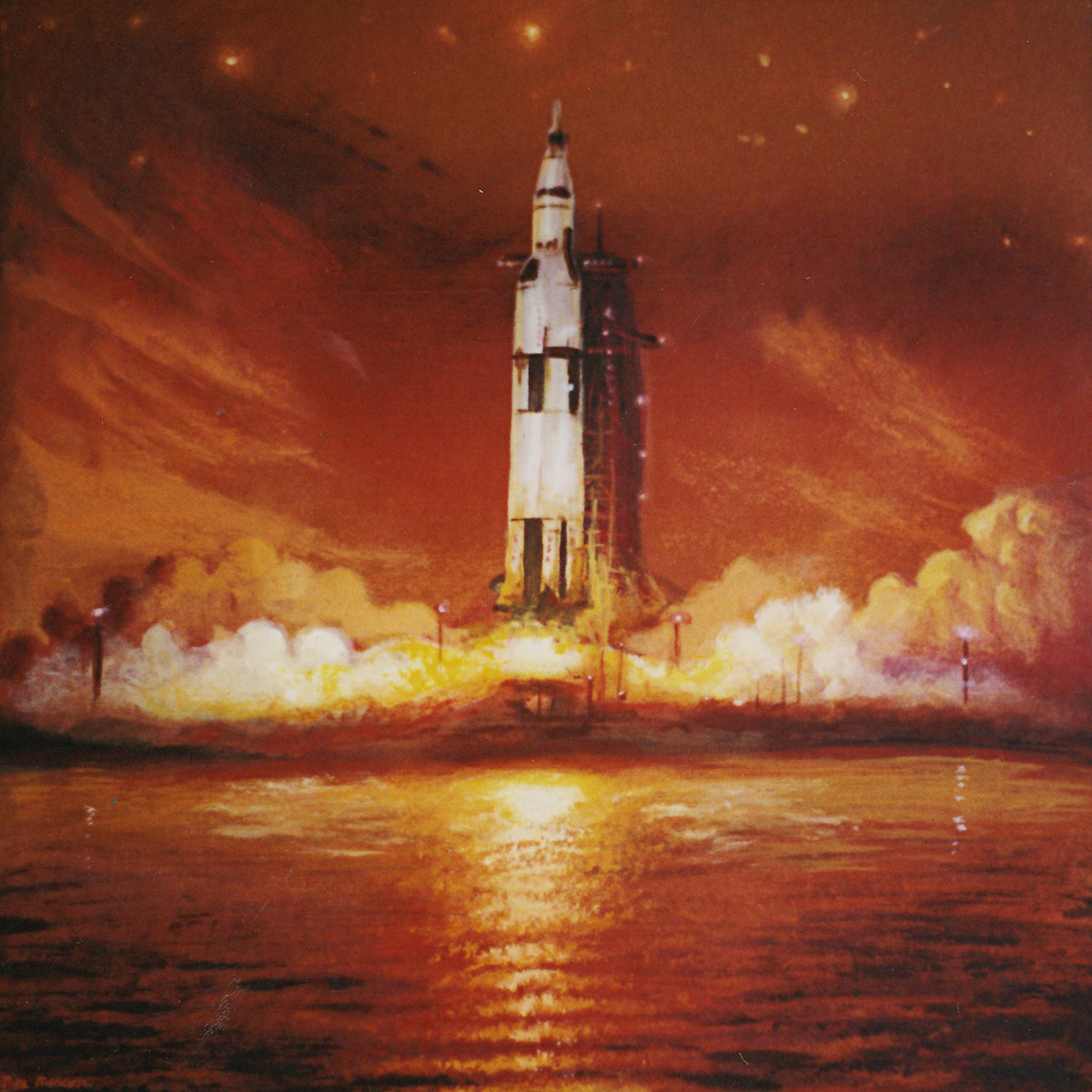 neurosmechanica:    &ldquo;The Space Era&rdquo; 16x16, acrylic on masonite,