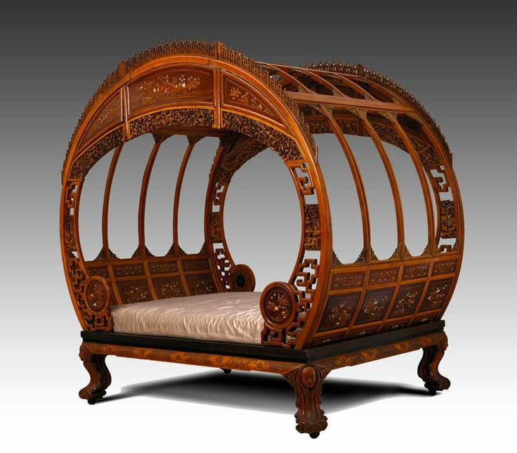 virtual-artifacts:  Moon Bed. ca. 1870-1880 Artist not identified Ningpo, China Asian
