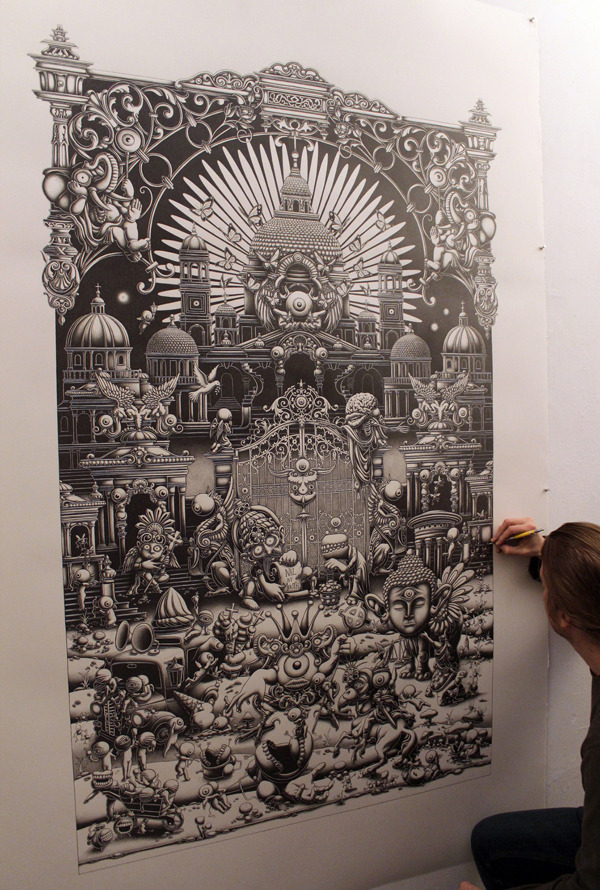 sosuperawesome:  A Triptych - The Landing 2012 - Left Panel   A Triptych - The Landing-